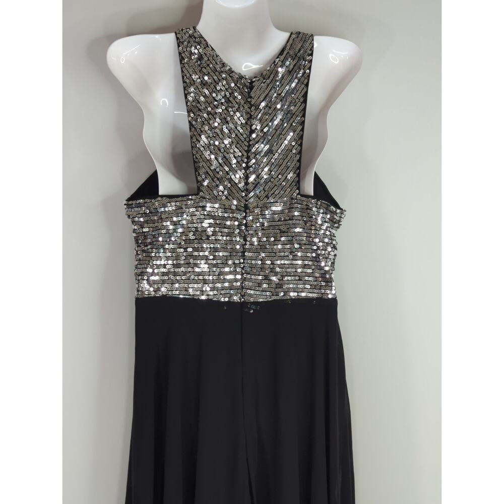 Beauty Kai Women's Sequin Halter Neck Maxi Dress Black MED NWT Party‎ Weddings - Picture 6 of 12